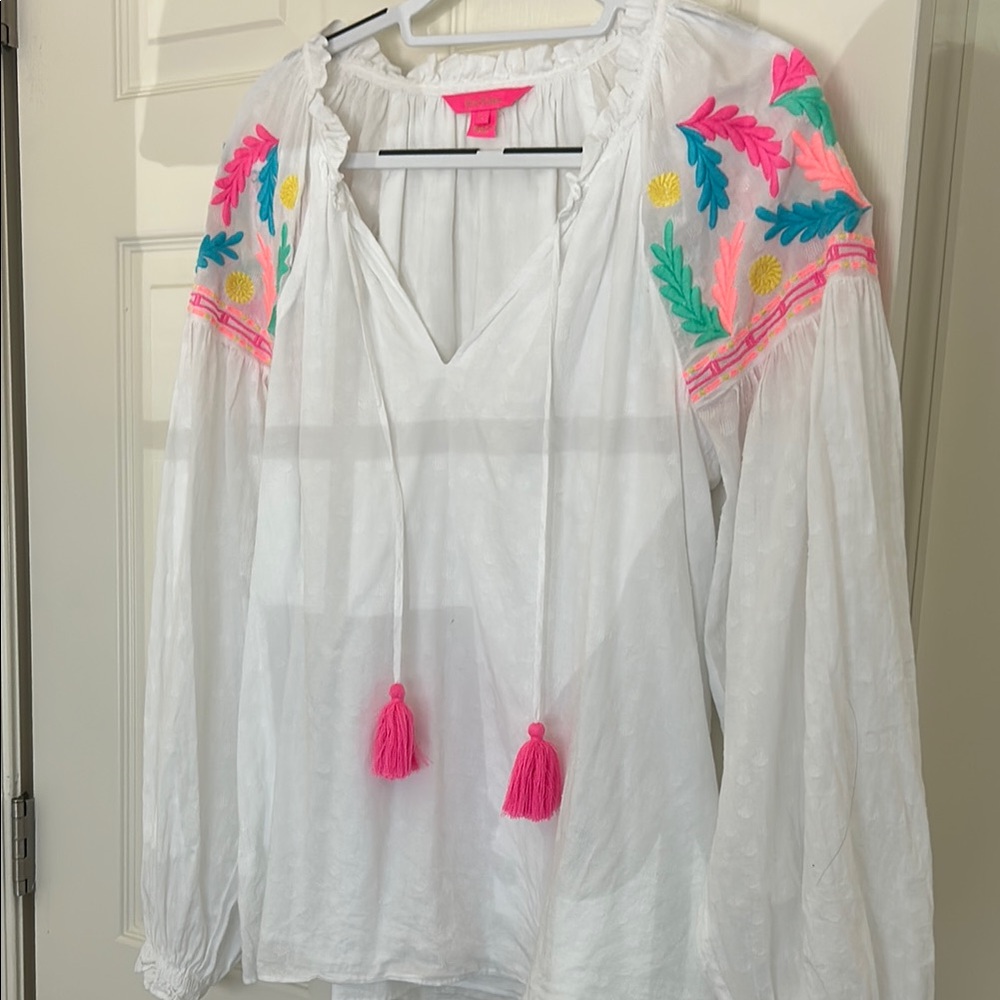 Lilly Pulitzer -peasant shirt